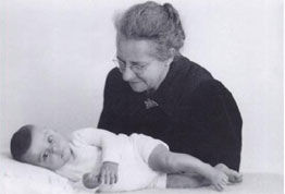 Oma Bongers met Benjamin, 1943 