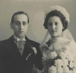 Huwelijk Philip Flesschedrager en Elisabeth Appelboom, 8 april 1942. 